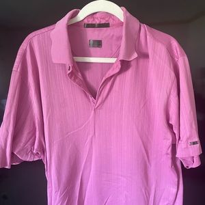 Tiger Woods x Nike Pink Golf Polo — Mens Large